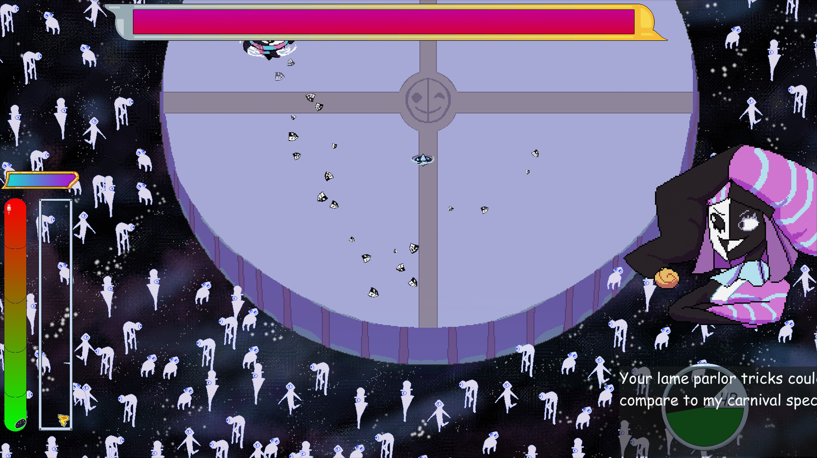 Boss battle in the arena